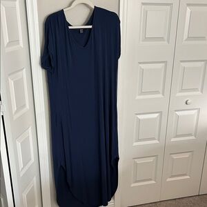SHEIN Navy High Low Dress